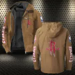 Basketball Passion Squad Flannel Hoodie, Cold Game Day Hoodie HVN1430HR - Camel