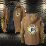 Rising Hoop Squad Flannel Hoodie, Supporter Spirit Hooded Flannel HVN1430IP - Camel