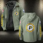 Rising Hoop Squad Flannel Hoodie, Supporter Spirit Hooded Flannel HVN1430IP - Light Green