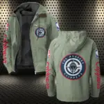 Streetwear Game Nation Flannel Hoodie, Athletic Lifestyle Fan Hoodie HVN1430LA - Light Green