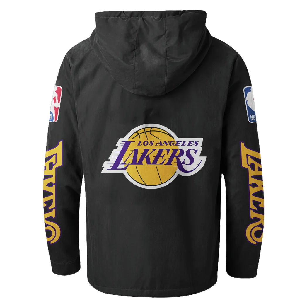 All-Season Sport Lifestyle Flannel Hoodie, Classic Flannel Sport Hoodie HVN1430LA - Black - Image 3