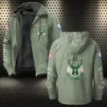 Streetwear Court Culture Flannel Hoodie, True Fan Hooded Flannel HVN1430MB - Light Green