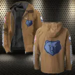 All-Season Slam Fans Flannel Hoodie, All-Season Fan Hoodie HVN1430MG - Camel