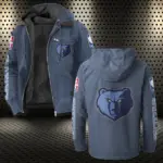 All-Season Slam Fans Flannel Hoodie, All-Season Fan Hoodie HVN1430MG - Navy Blue