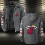 Streetwear Supporter Culture Flannel Hoodie, Bold Supporter Flannel Hoodie HVN1430MH - Gray