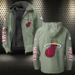 Streetwear Supporter Culture Flannel Hoodie, Bold Supporter Flannel Hoodie HVN1430MH - Light Green