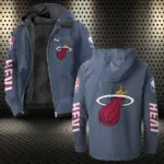 Streetwear Supporter Culture Flannel Hoodie, Bold Supporter Flannel Hoodie HVN1430MH - Navy Blue