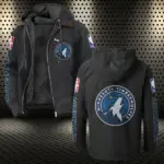 Game Day Court Energy Flannel Hoodie, Game Ready Flannel Hoodie HVN1430MT - Black