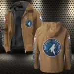 Game Day Court Energy Flannel Hoodie, Game Ready Flannel Hoodie HVN1430MT - Camel