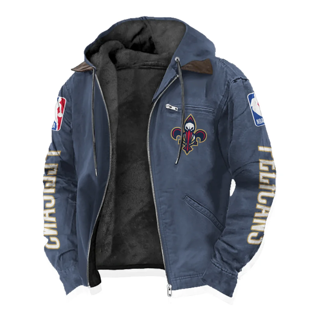 Rising Fan Pride Flannel Hoodie, Loyal Supporter Sport Hoodie HVN1430NO - Navy Blue - Image 2