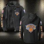 All-Season Court Lifestyle Flannel Hoodie, Fan Pride Hooded Flannel HVN1430NY - Black