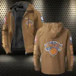 All-Season Court Lifestyle Flannel Hoodie, Fan Pride Hooded Flannel HVN1430NY - Camel