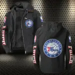 Streetwear Slam Lifestyle Flannel Hoodie, Warm Sport Spirit Hoodie HVN1430PH - Black