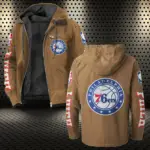 Streetwear Slam Lifestyle Flannel Hoodie, Warm Sport Spirit Hoodie HVN1430PH - Camel