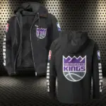 Hoop Passion Squad Flannel Hoodie, Cold Game Day Hoodie HVN1430SK - Black