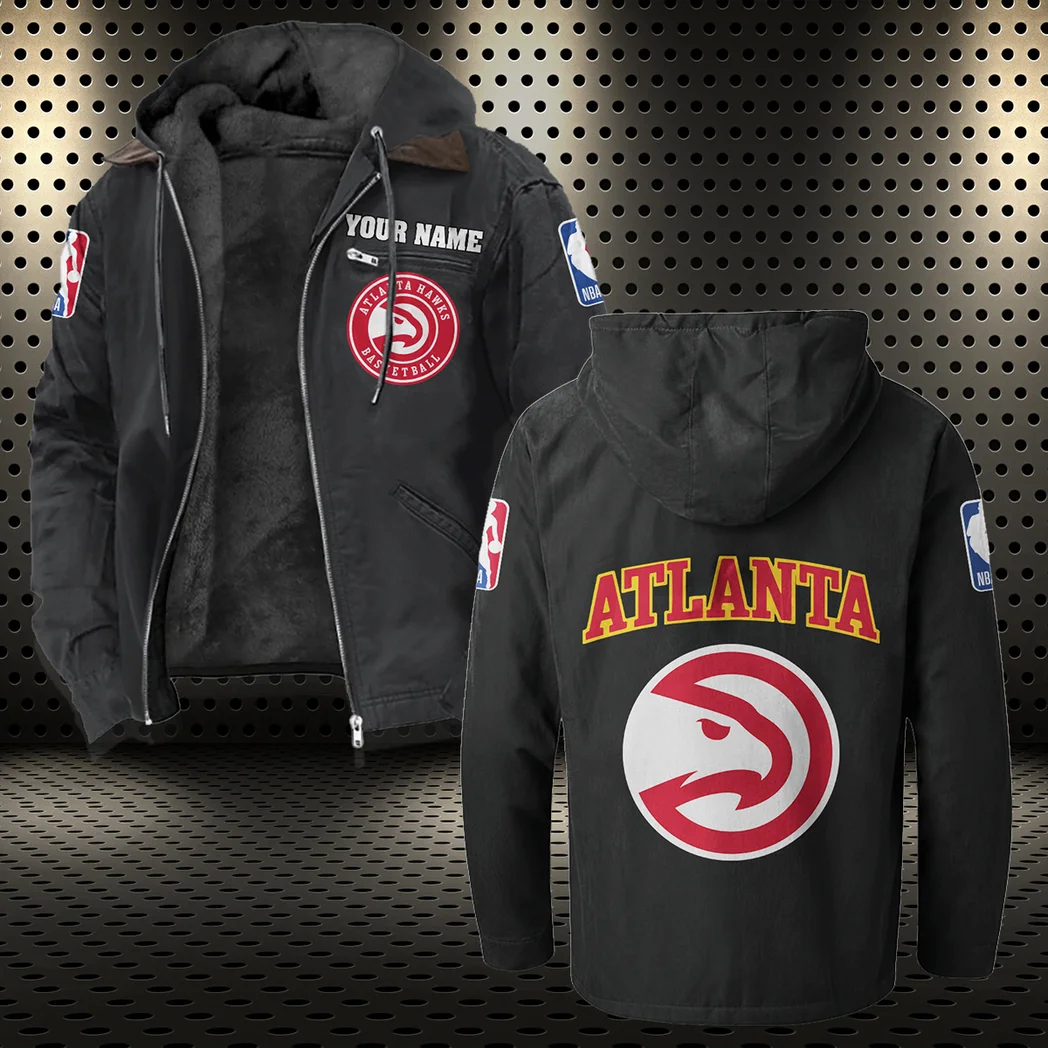 Court Energy Squad Flannel Hoodie, Sport Fan Flannel Hoodie HVN1432AH - Black