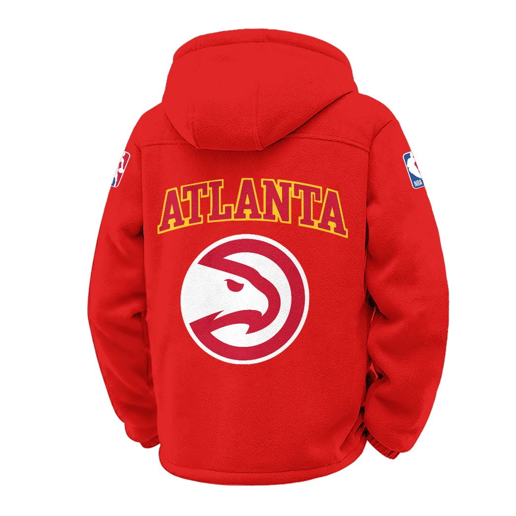 Court Energy Squad Winter Fleece Jacket, Thermal Winter Fleece HVN1432AH - Red - Image 3