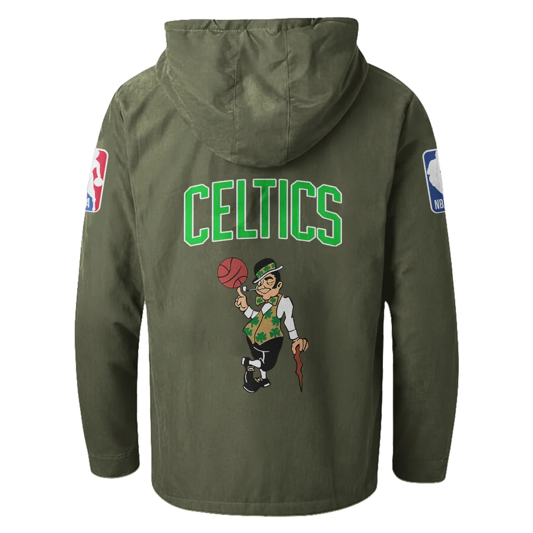Classic Hoop Lifestyle Flannel Hoodie, Game Day Hooded Flannel HVN1432BC - Green - Image 3