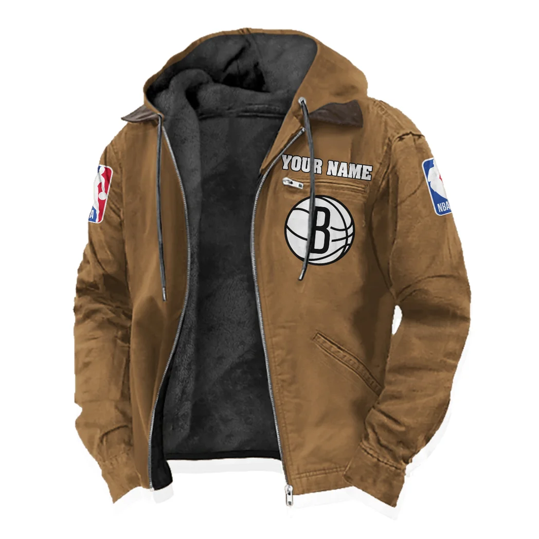 Loyal Fan Lifestyle Flannel Hoodie, Athletic Spirit Fan Hoodie HVN1432BN - Camel - Image 2