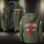 Basketball Energy Fans Flannel Hoodie, Casual Sport Hooded Flannel HVN1432CB - Green