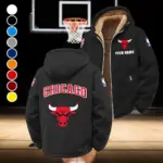 Basketball Energy Fans Winter Fleece Jacket, Sub-Zero Fleece Jacket HVN1432CB - Black