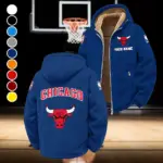 Basketball Energy Fans Winter Fleece Jacket, Sub-Zero Fleece Jacket HVN1432CB - Navy