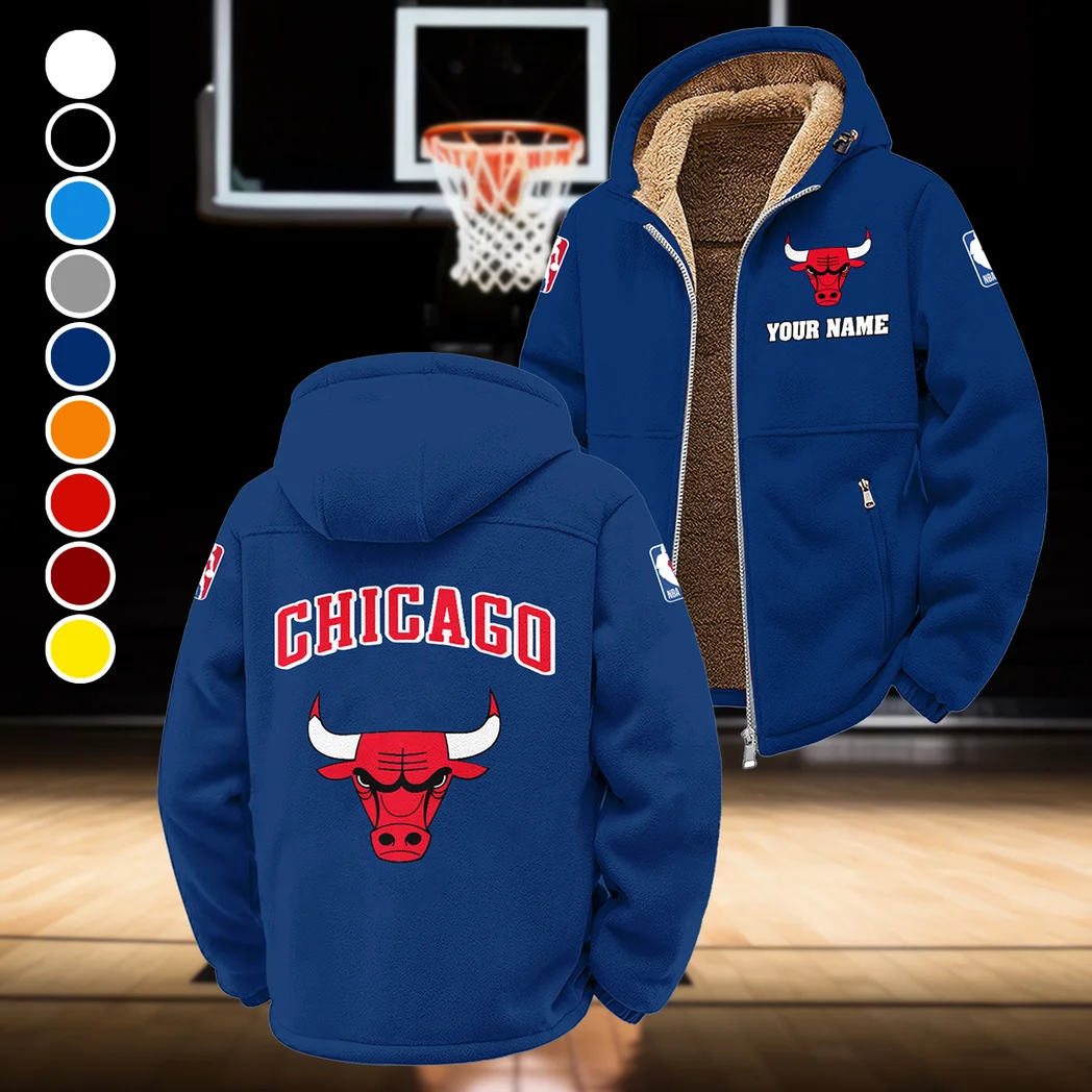 Basketball Energy Fans Winter Fleece Jacket, Sub-Zero Fleece Jacket HVN1432CB - Navy