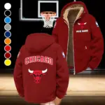 Basketball Energy Fans Winter Fleece Jacket, Sub-Zero Fleece Jacket HVN1432CB - Wine