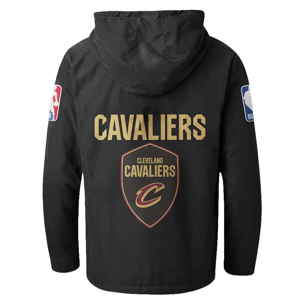 Hoop Nation Pride Flannel Hoodie, Fan Squad Flannel Hoodie HVN1432CC - Black - Image 3