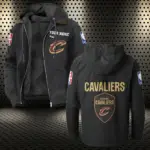 Hoop Nation Pride Flannel Hoodie, Fan Squad Flannel Hoodie HVN1432CC - Black