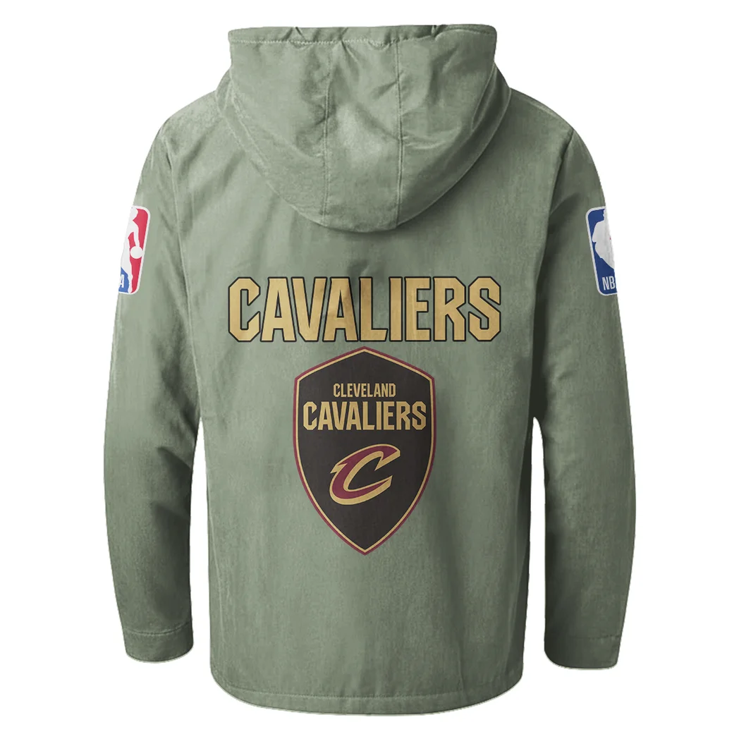 Hoop Nation Pride Flannel Hoodie, Fan Squad Flannel Hoodie HVN1432CC - Light Green - Image 3