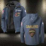 Hoop Nation Pride Flannel Hoodie, Fan Squad Flannel Hoodie HVN1432CC - Navy Blue