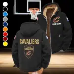 Hoop Nation Pride Winter Fleece Jacket, Deep Winter Comfort Fleece HVN1432CC - Black