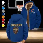 Hoop Nation Pride Winter Fleece Jacket, Deep Winter Comfort Fleece HVN1432CC - Navy