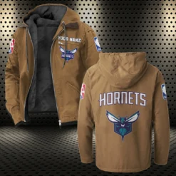 Rising Hoop Energy Flannel Hoodie, Stadium Ready Flannel Hoodie HVN1432CH - Camel