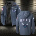 Rising Hoop Energy Flannel Hoodie, Stadium Ready Flannel Hoodie HVN1432CH - Navy Blue