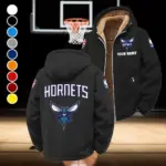 Rising Hoop Energy Winter Fleece Jacket, Insulated Sport Hoody HVN1432CH - Black