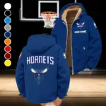 Rising Hoop Energy Winter Fleece Jacket, Insulated Sport Hoody HVN1432CH - Navy