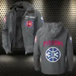 Streetwear Hoop Squad Flannel Hoodie, Street Style Sport Hoodie HVN1432DP - Gray