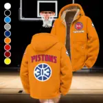 Streetwear Hoop Squad Winter Fleece Jacket, Superior Thermal Protection HVN1432DP - Orange
