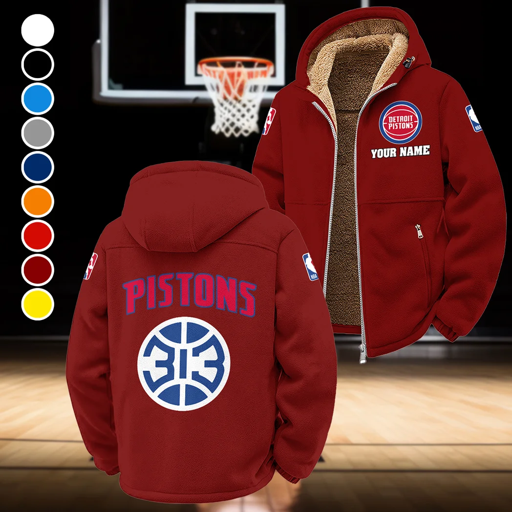 Streetwear Hoop Squad Winter Fleece Jacket, Superior Thermal Protection HVN1432DP - Wine