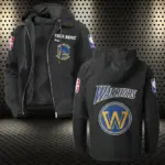 Bold Shots Flannel Hoodie, Warm Fan Flannel Hoodie HVN1432GS - Black