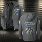 Bold Shots Flannel Hoodie, Warm Fan Flannel Hoodie HVN1432GS - Gray