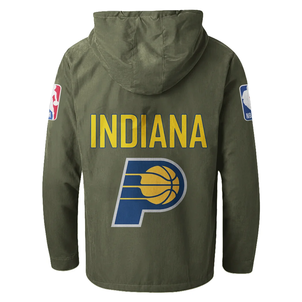 Everyday Court Lifestyle Flannel Hoodie, Supporter Spirit Hooded Flannel HVN1432IP - Green - Image 3