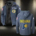 Everyday Court Lifestyle Flannel Hoodie, Supporter Spirit Hooded Flannel HVN1432IP - Navy Blue