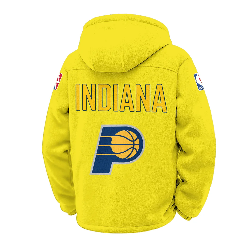 Everyday Court Lifestyle Winter Fleece Jacket, Dynamic Winter Training Top HVN1432IP - Yellow - Image 3