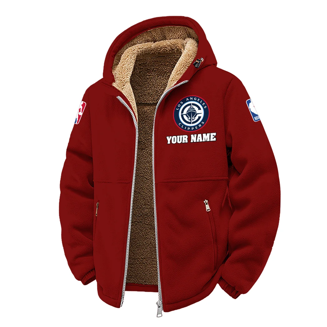 Game Ready Supporters Winter Fleece Jacket, Multi-Sport Winter Layer HVN1432LA - Wine - Image 2