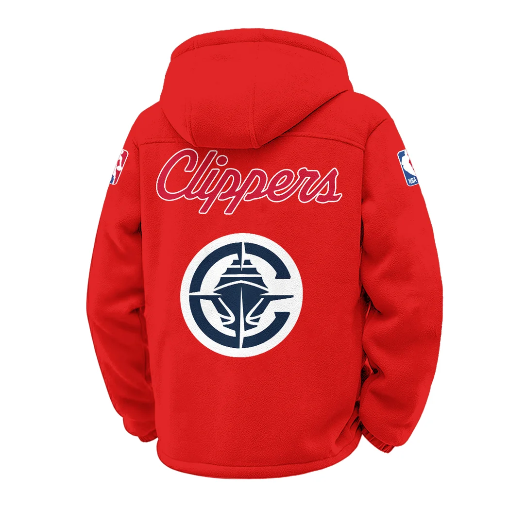 Game Ready Supporters Winter Fleece Jacket, Multi-Sport Winter Layer HVN1432LA - Red - Image 3