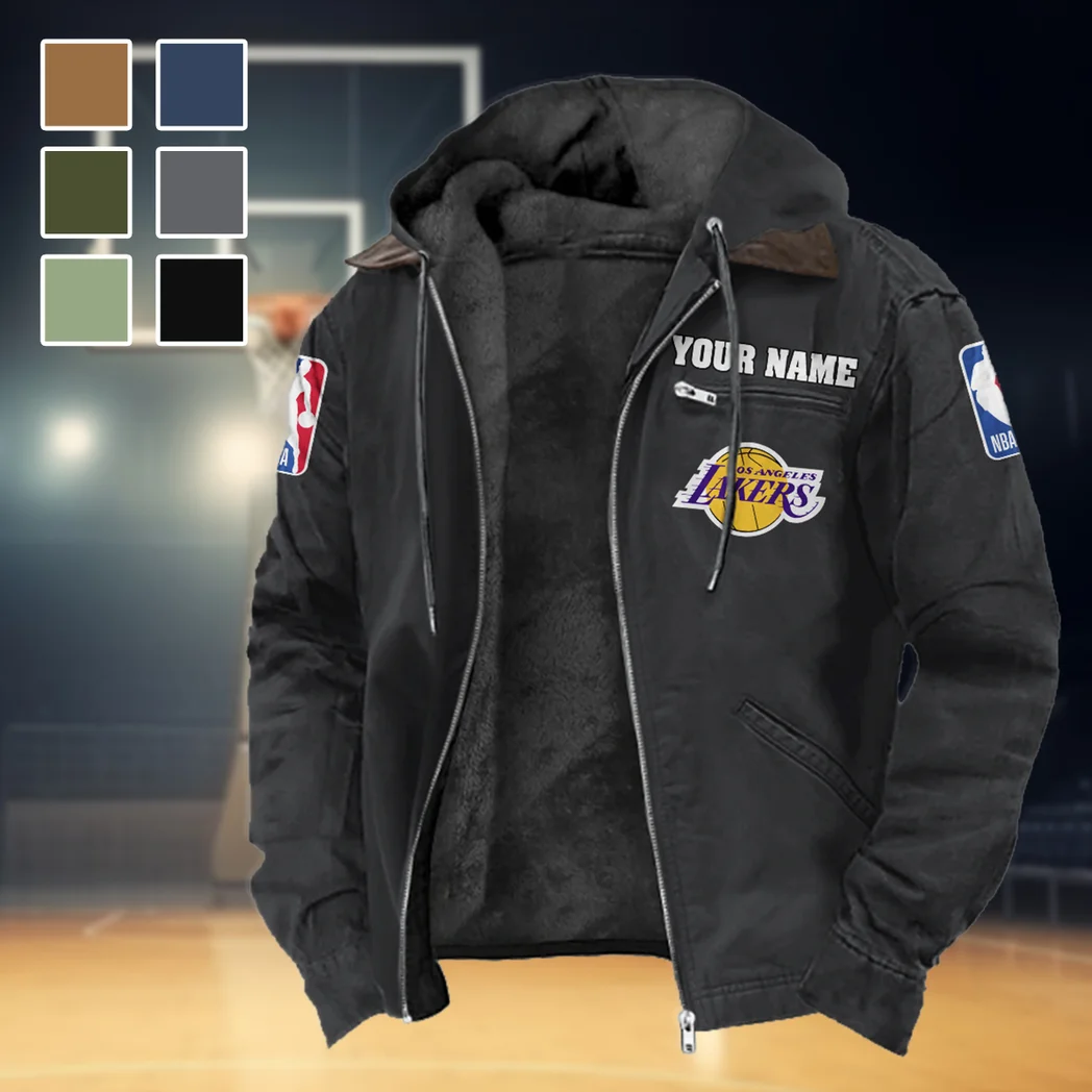 Hoop Passion Family Flannel Hoodie, Classic Flannel Sport Hoodie HVN1432LA - Black