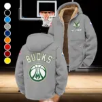 Streetwear Court Culture Winter Fleece Jacket, Cold Weather Hiking Fleece HVN1432MB - Grey